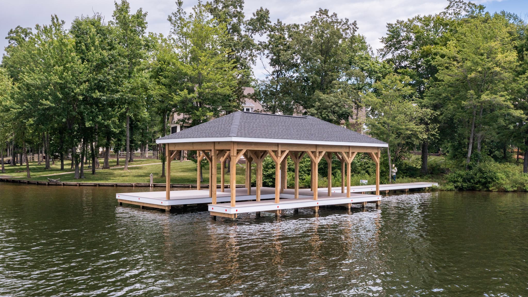 Custom Boathouse & Dock